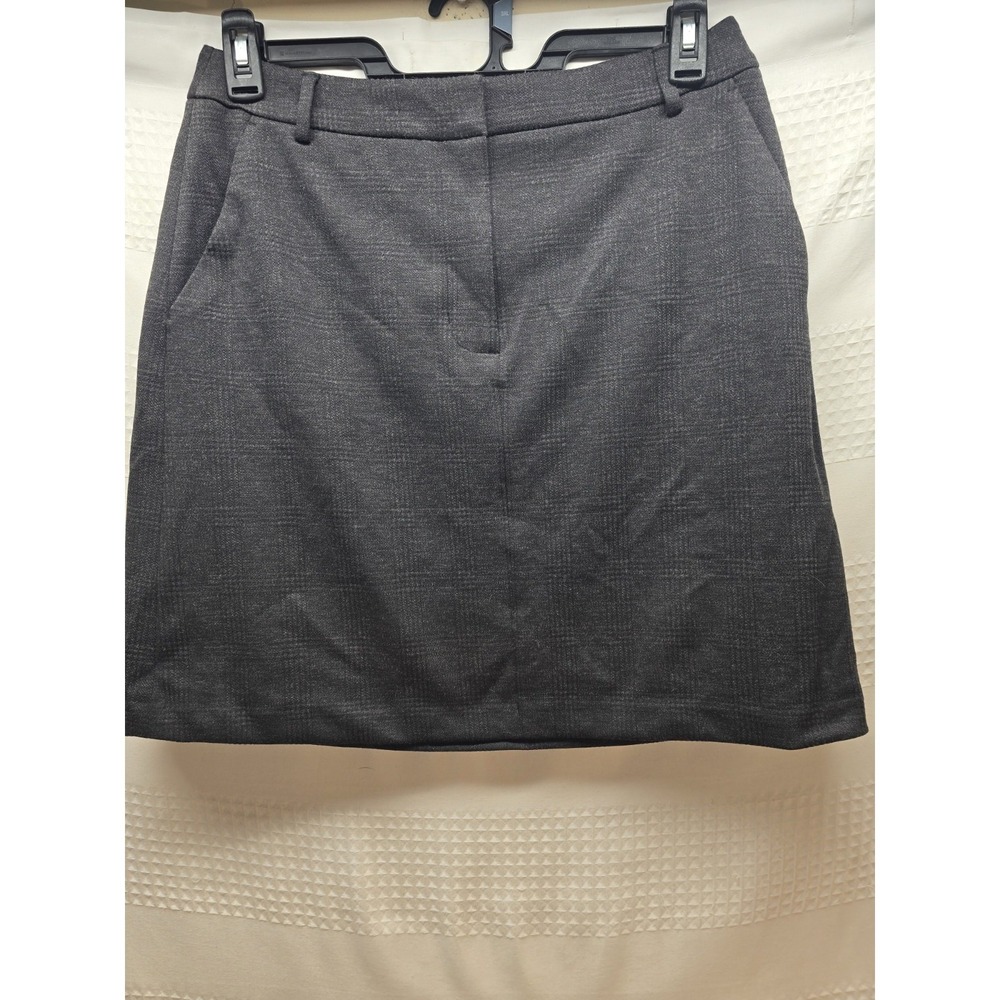 Simply Vera Wang Skirt Womens Medium Gray A-Line Zip Up Short Mini Skirt 8134